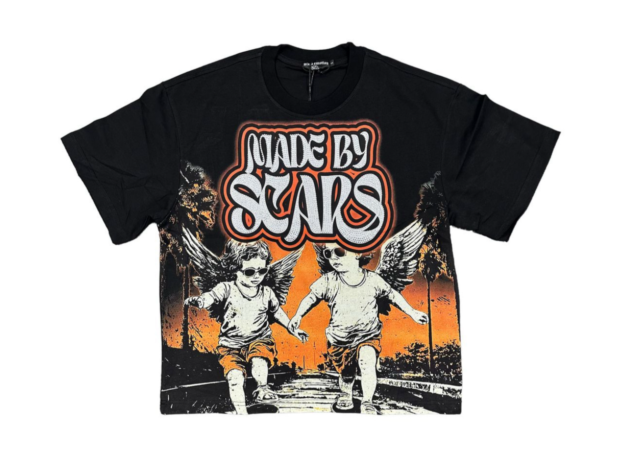 Mixed emotion #15 skateboard angels tee