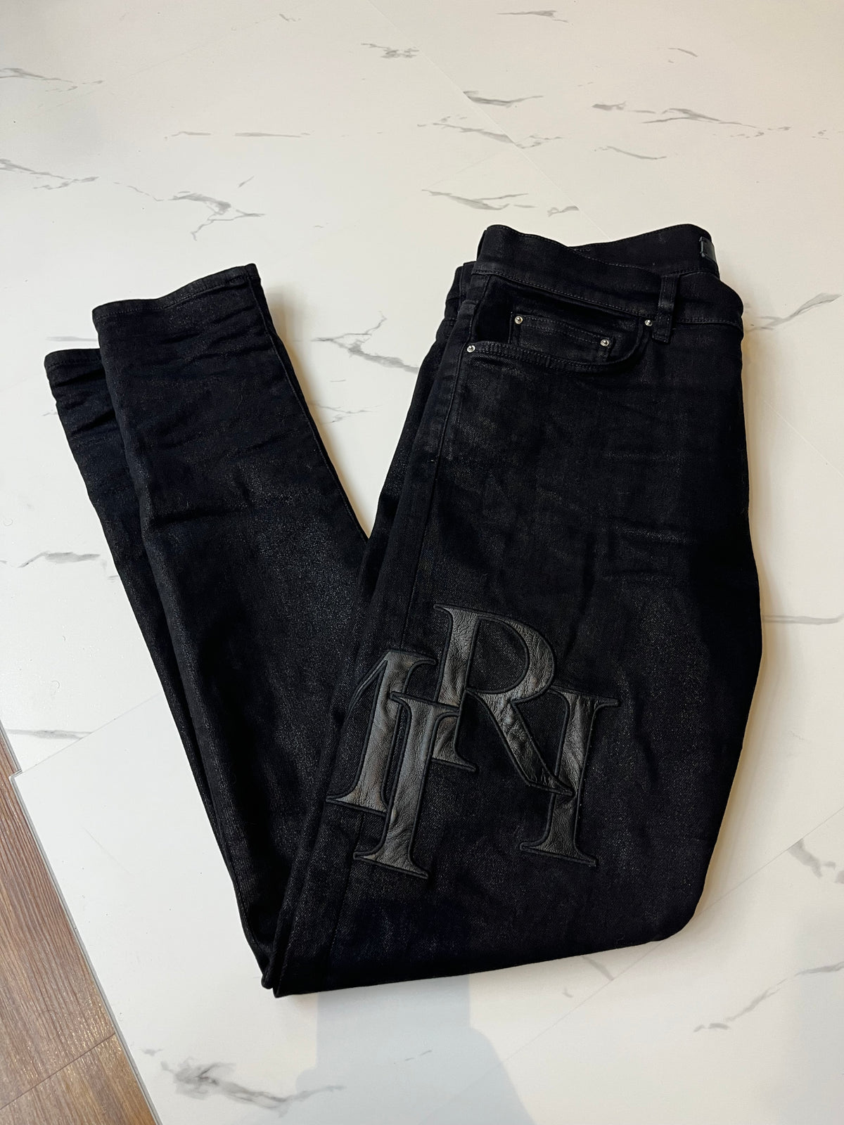 Used black Amiri jeans