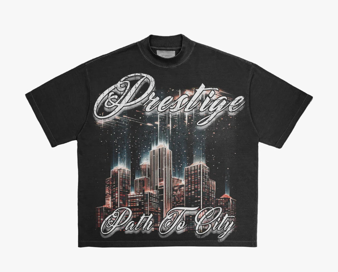 Prestige Path To The City Rhinestone Tee