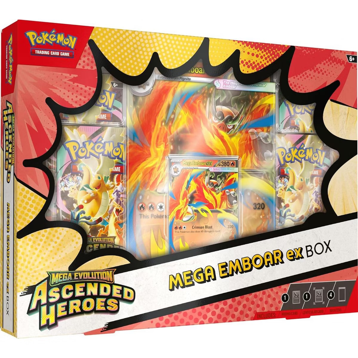 Pokémon Ascended Heroes Mega Emboar EX BOX