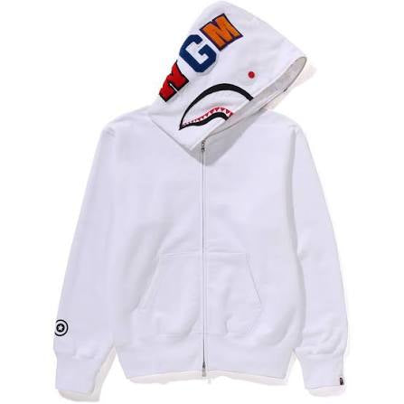 Bape #1 White Zip-up Hoodie