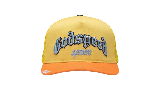 GODSPEED FOREVER TRUCKER HAT YELLOW/ORANGE