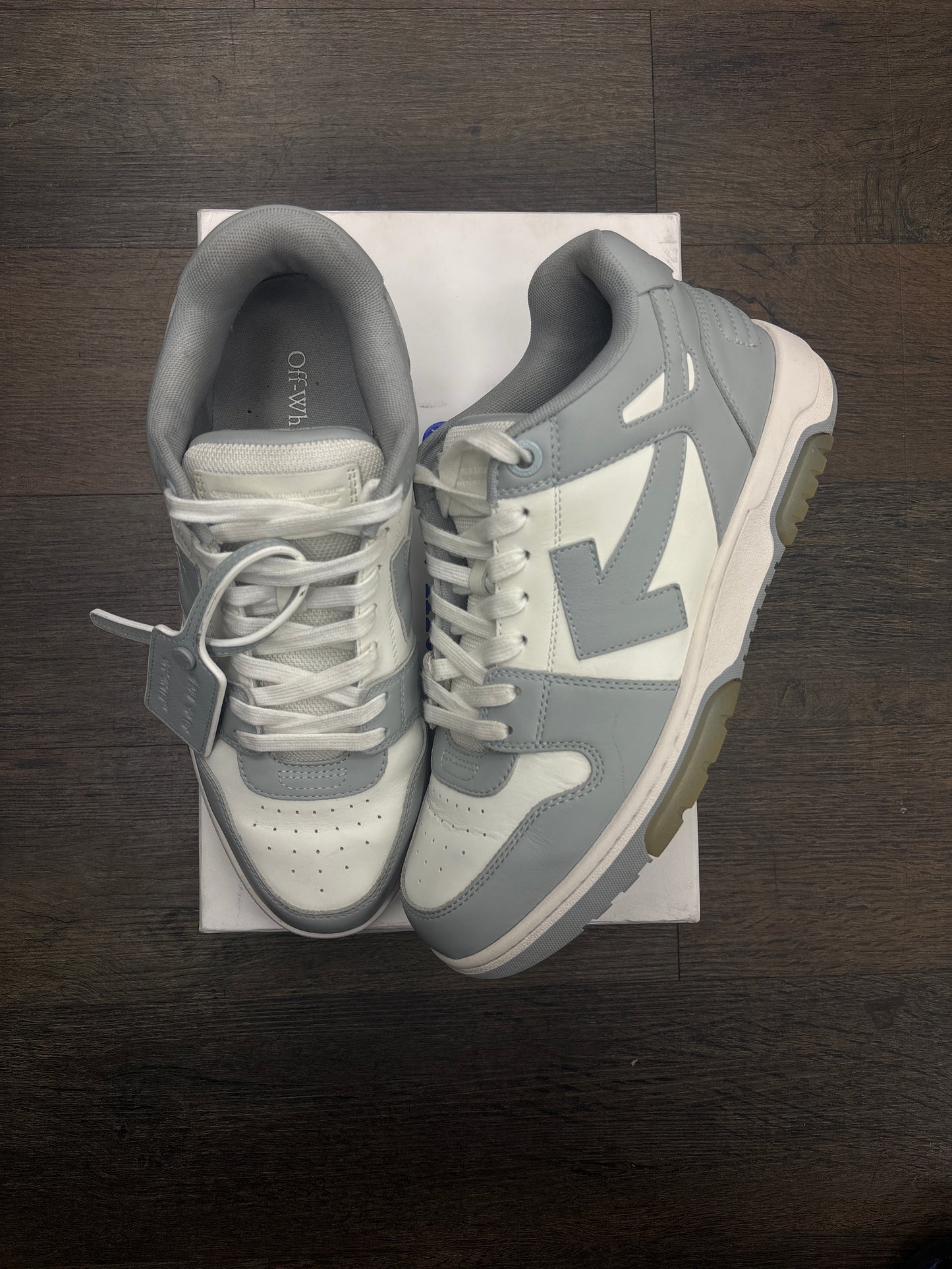 OFF-WHITE GRAY & white “OUT OF OFFICE” PRE-OWNED