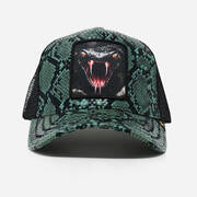 Goldstar Trucker Green Snake Leather Hat
