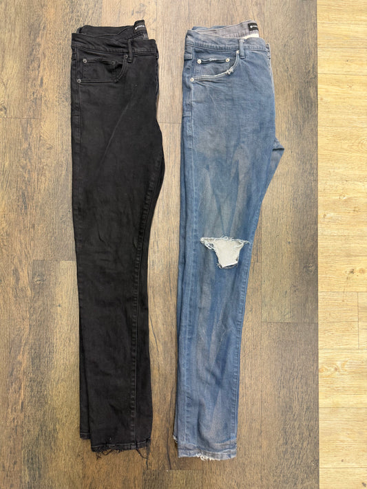Purple brand blue dirty washed jeans (no tags)