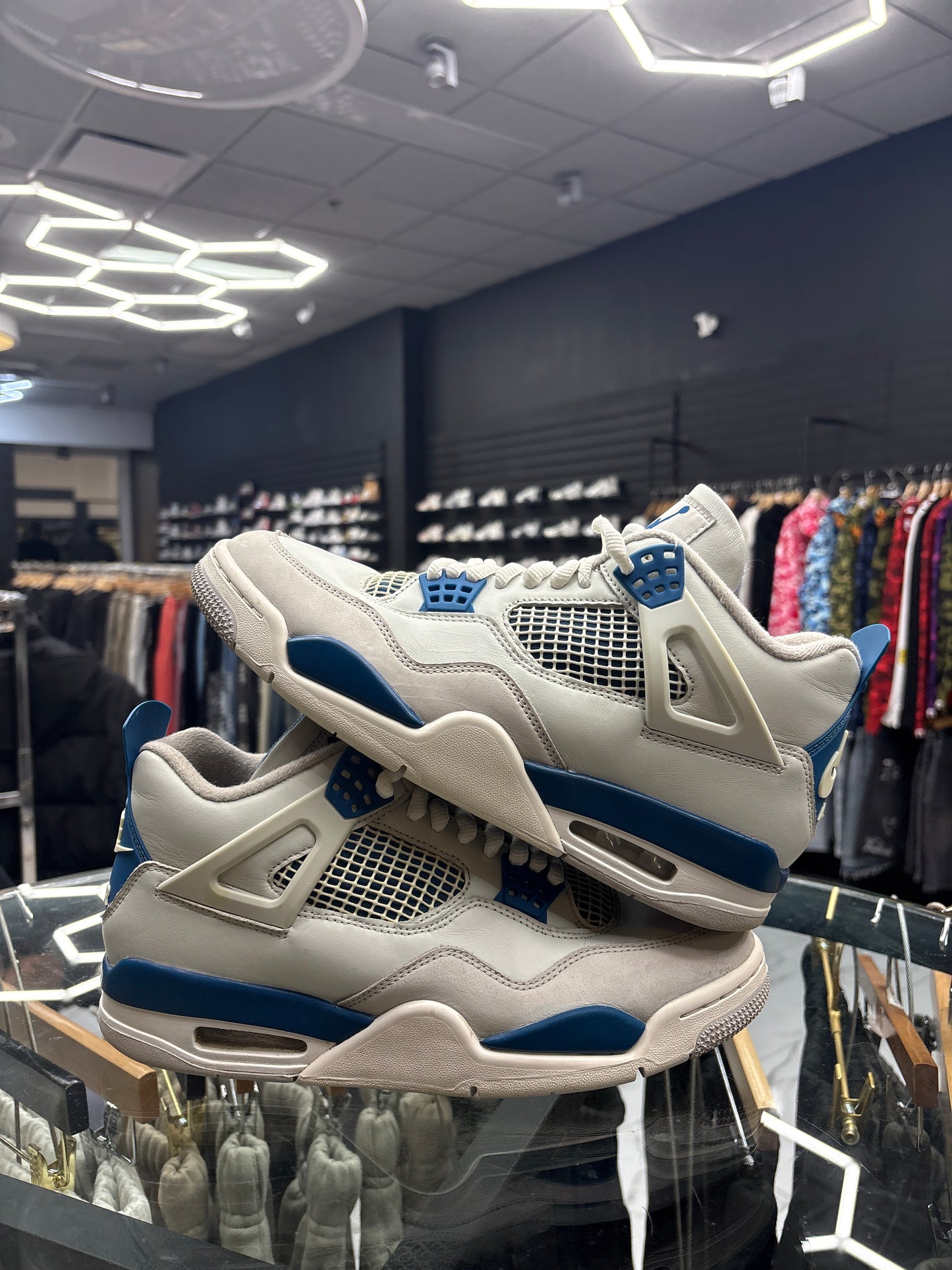 Jordan 4 Blue Military USED NO BOX