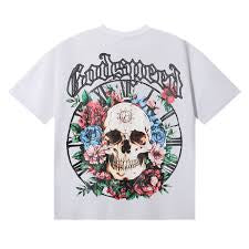 GodSpeed White Floral Tee