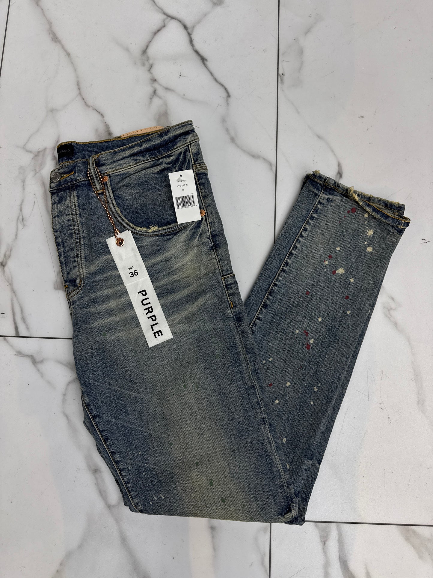 PURPLE P002 JEANS SPOTTED INDIGO BRAND NEW