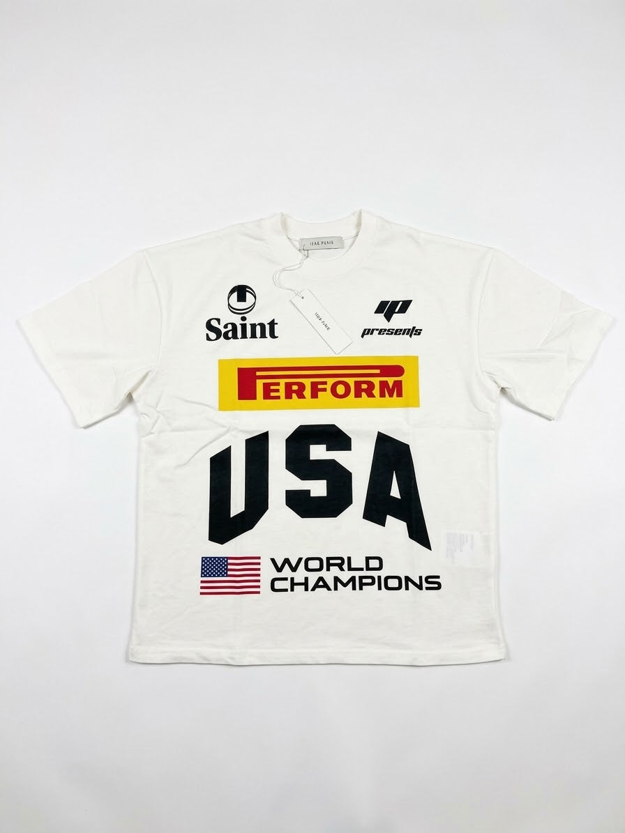 Ikao Paris Ferform USA White Tee