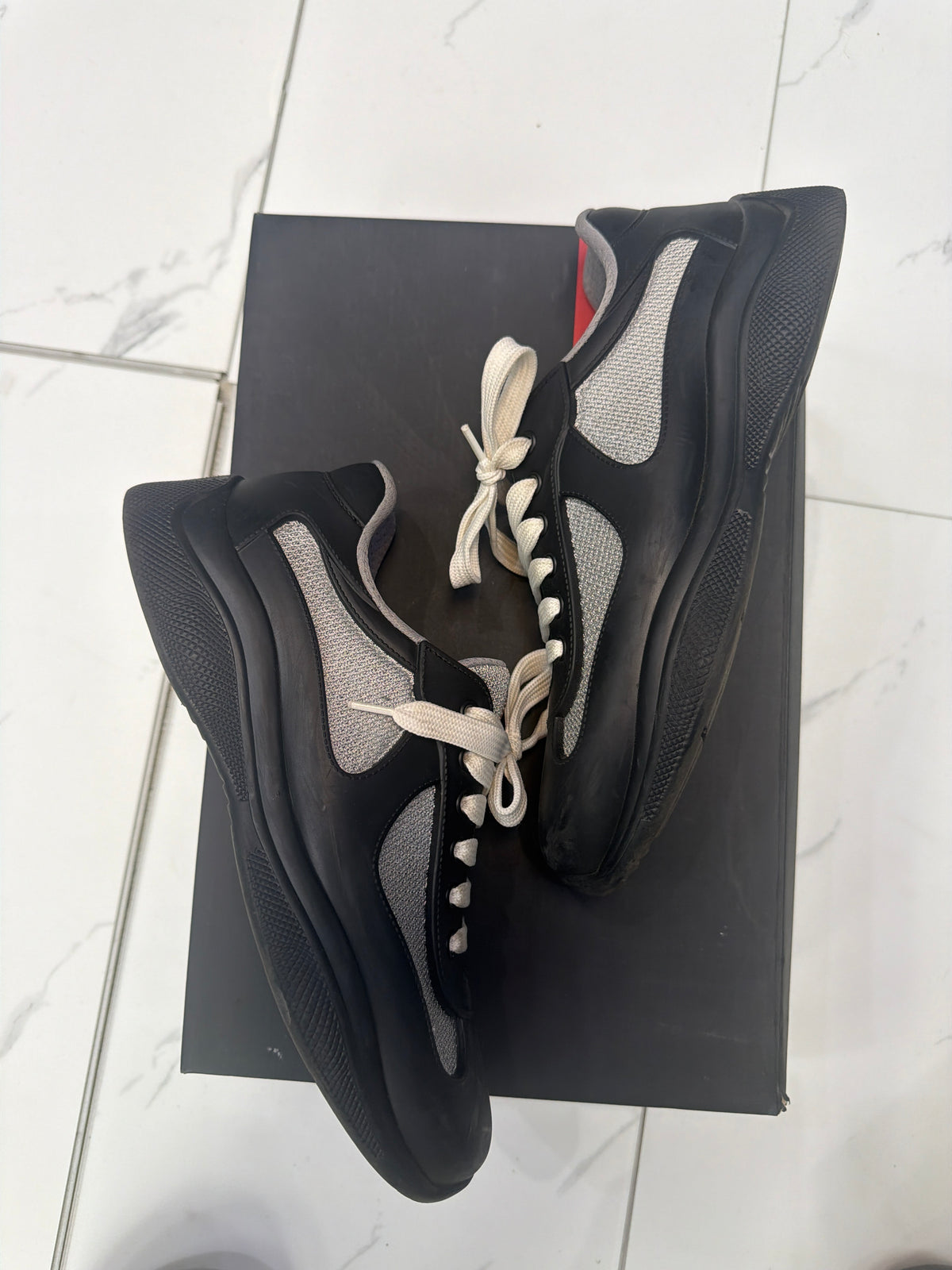 Prada Black Cups Used with box