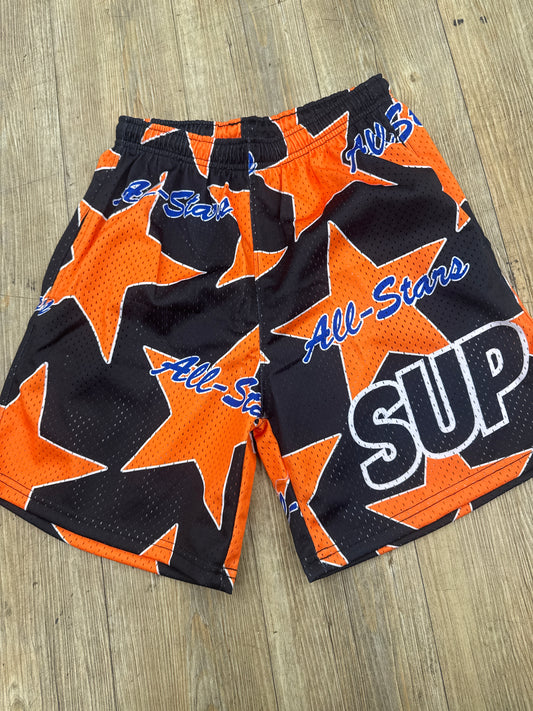 Sup Black and orange All Star Shorts