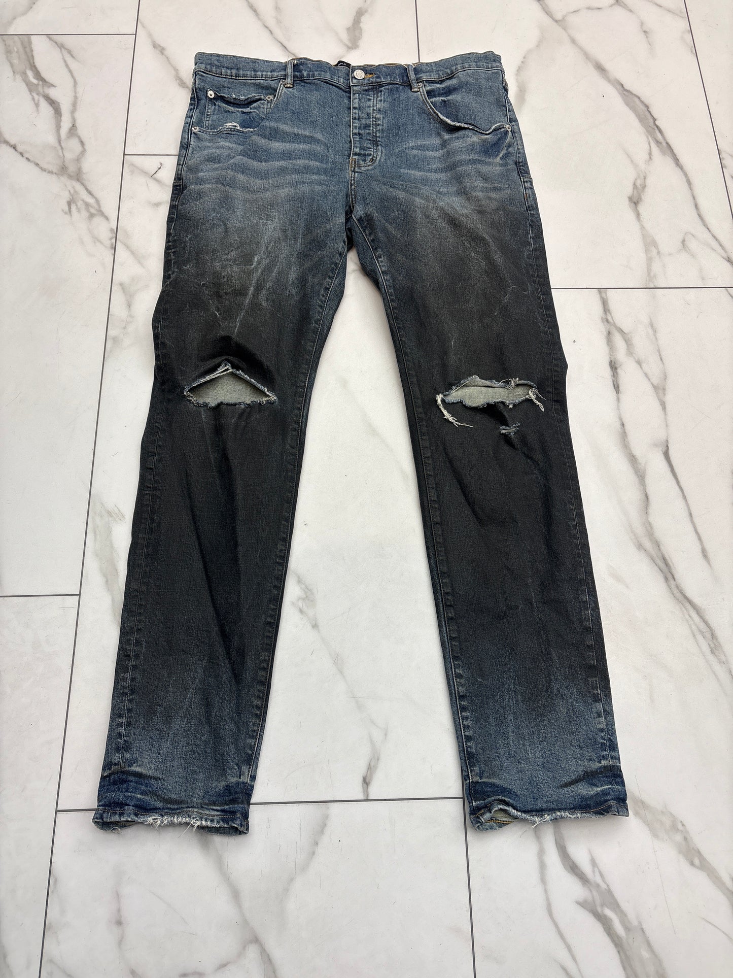 Purple Black Wash Jeans                 PRE-OWNED