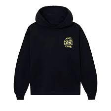 Assc Black Yellow Fragment Hoodie