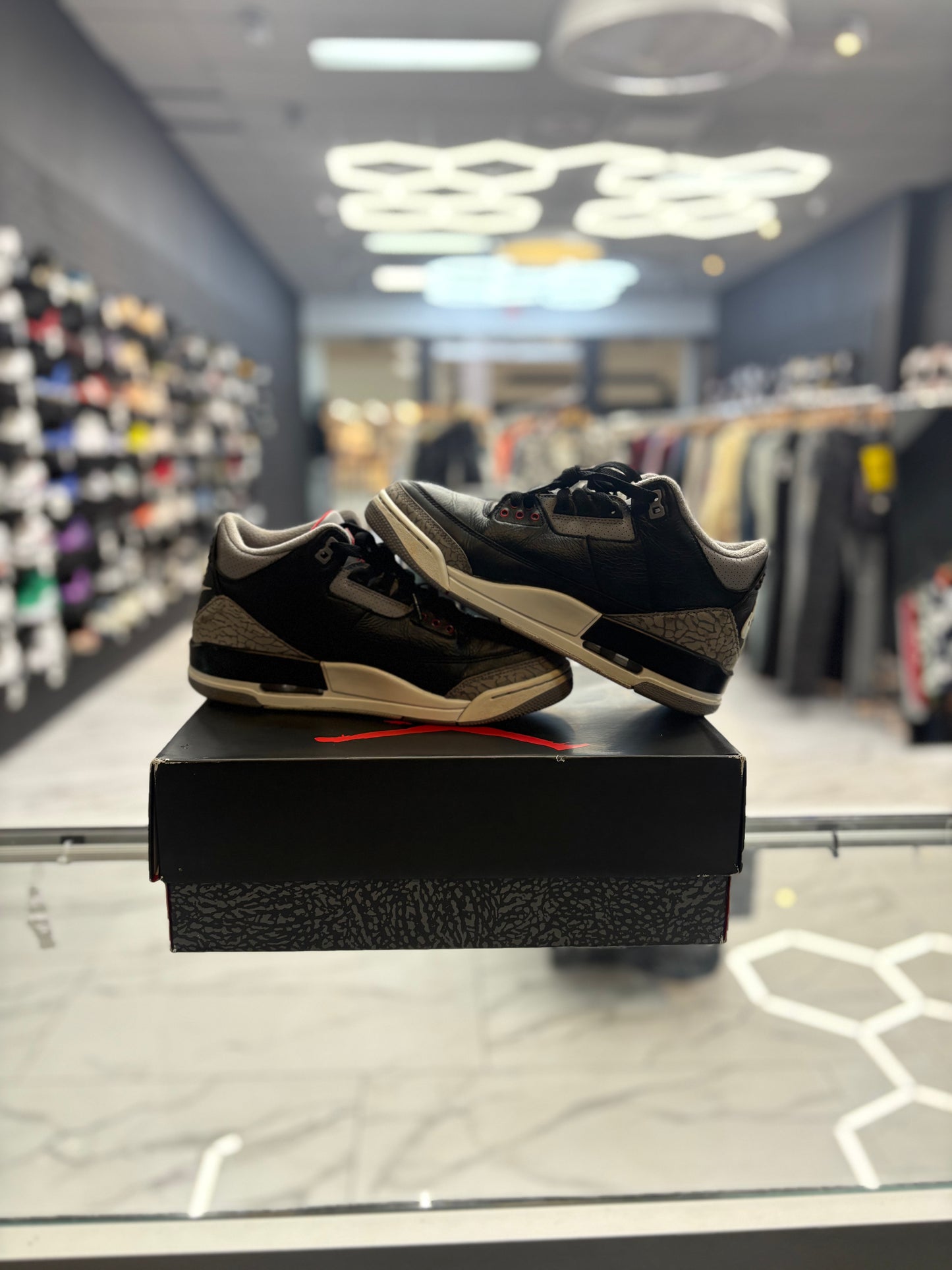 Jordan 3 ‘Black Cement’ USED W BOX