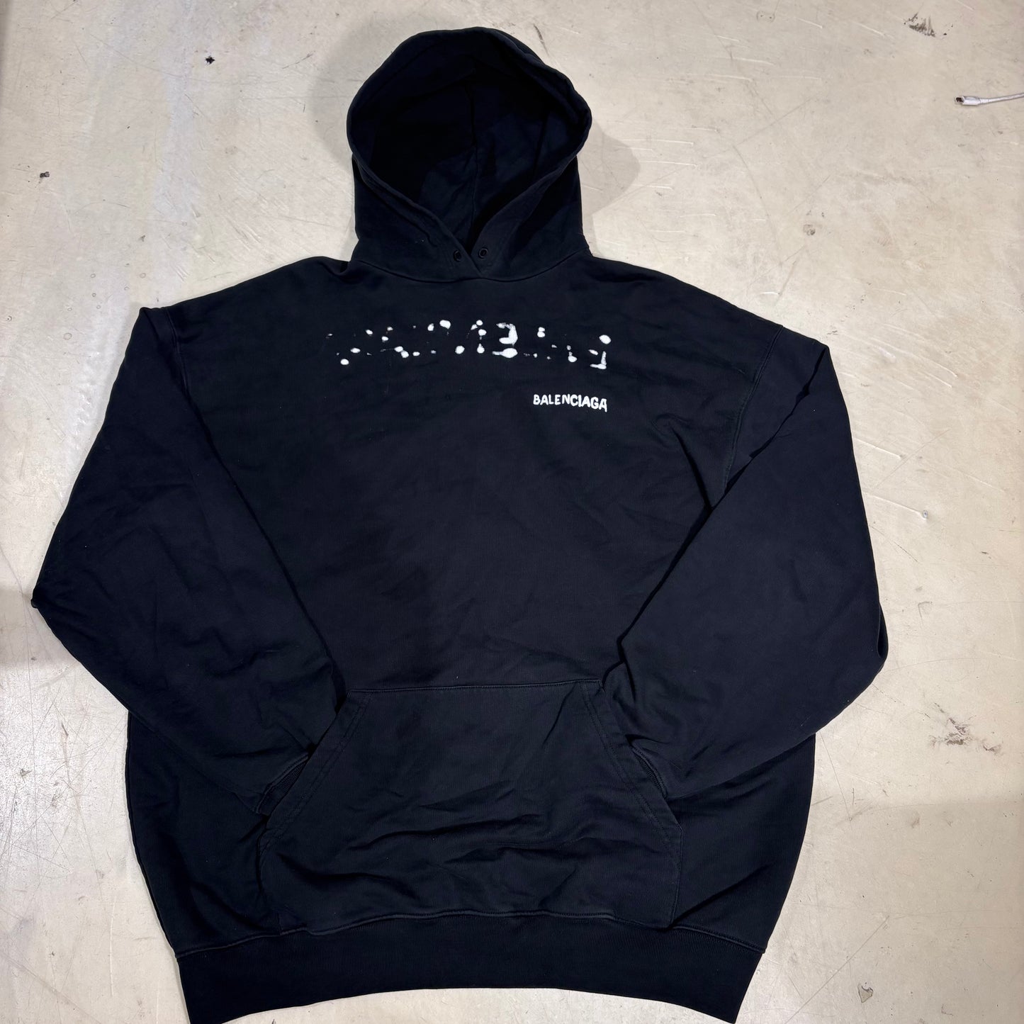 Balenciaga Mens Hand Draw Logo PRE-OWNED