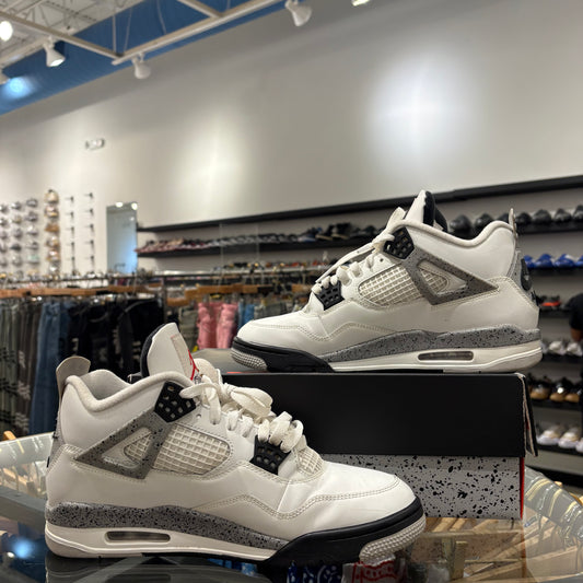 Jordan 4 White Cement USED W BOX