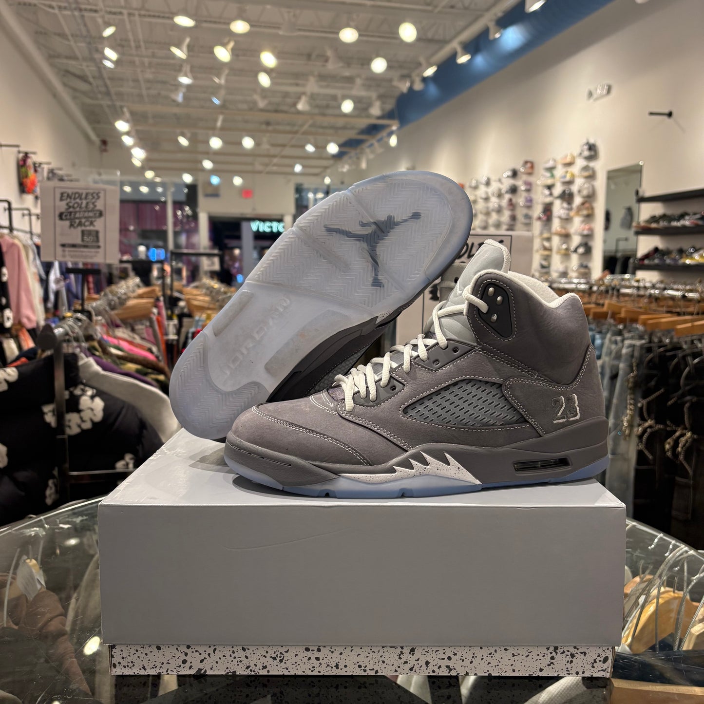 Jordan 5 wolf grey USED W BOX