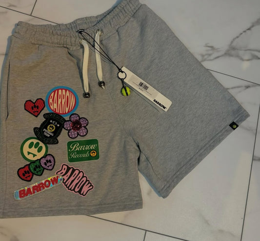 Barrow Grey Patchwork Shorts