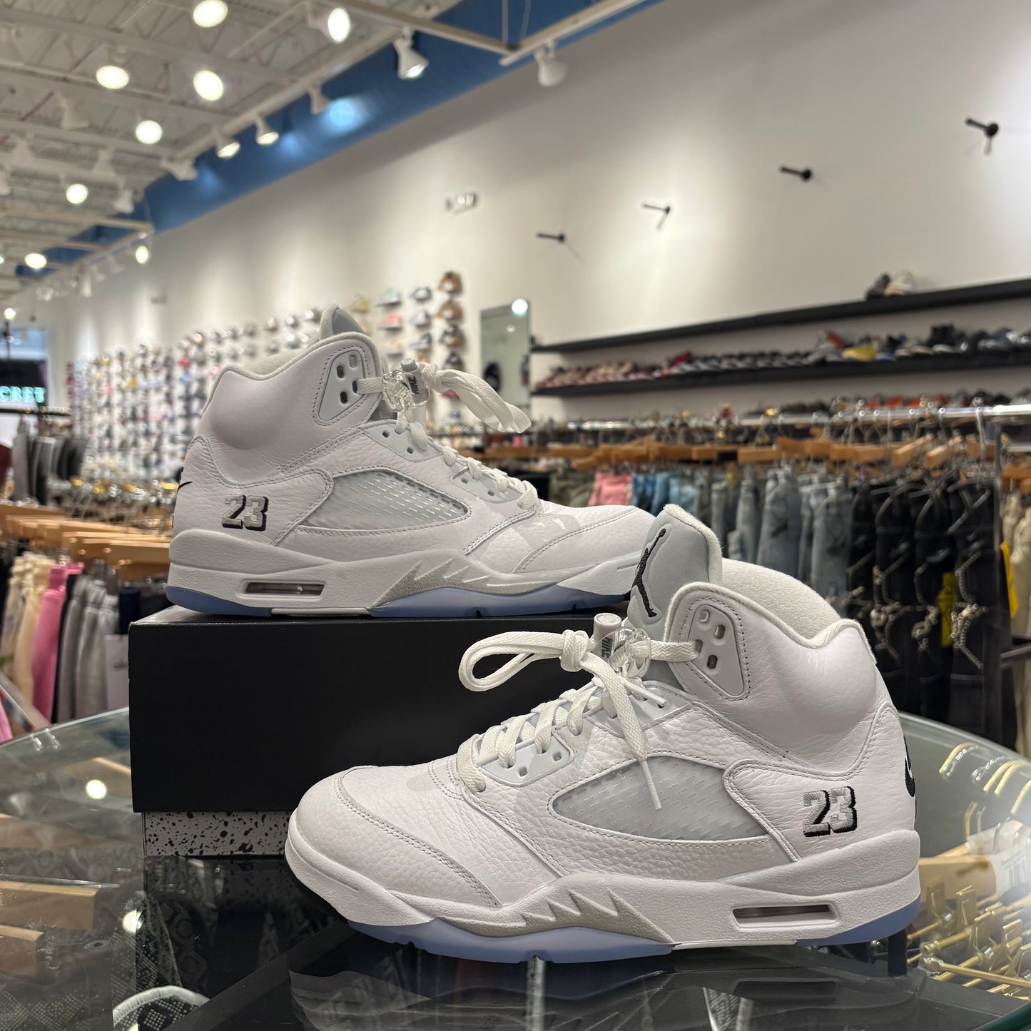 Jordan 5 White Metallic USED W BOX