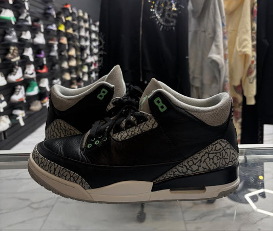 Jordan 3 Green Glow USED NO BOX