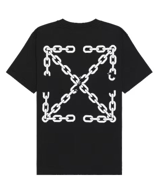 Off-White Chain Cross Black Tee