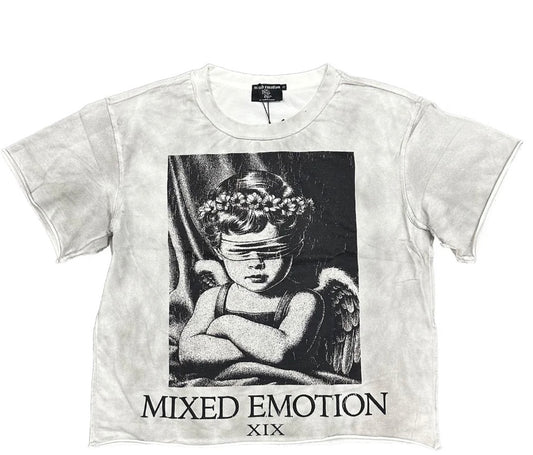Mixed Emotion Oversize ‘XIX’ White Tee