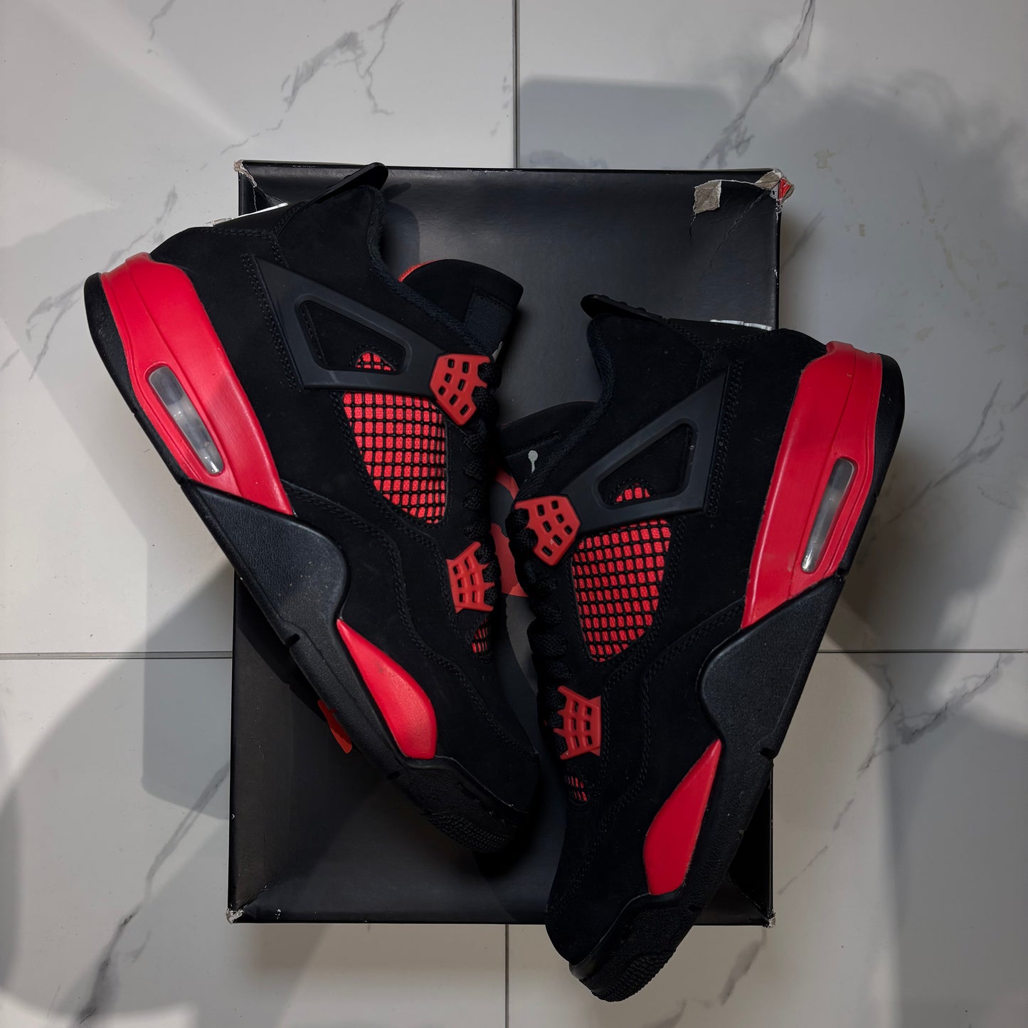 Jordan 4 Red Thunder Used W Box