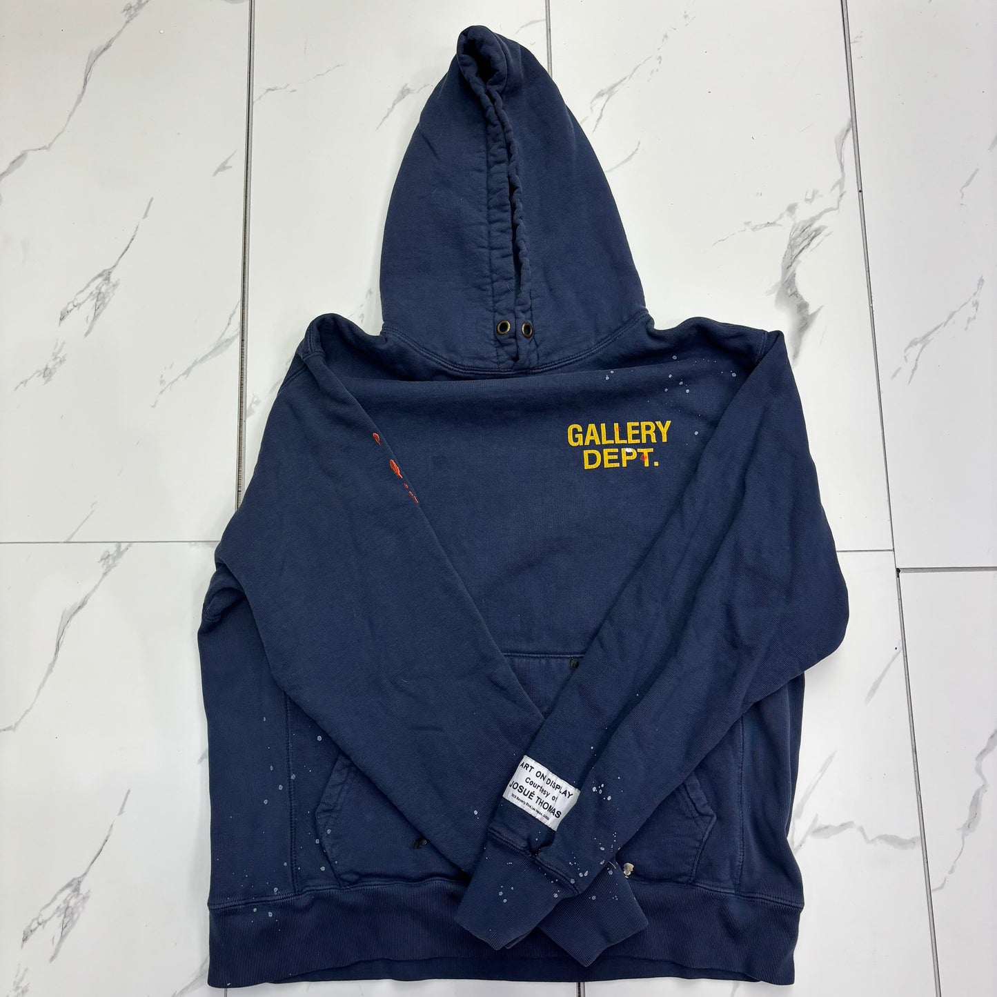 Gallery dept paint splatter navy hoodie preowned