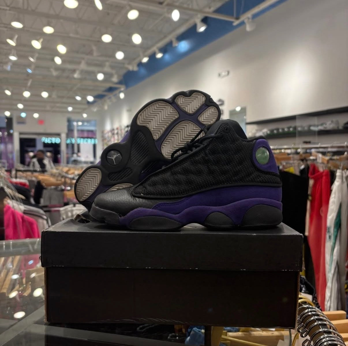 Jordan 13 Court Purple GS Used (W Box)