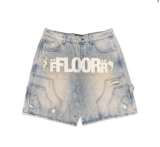 Uniform Jorts Light Wash