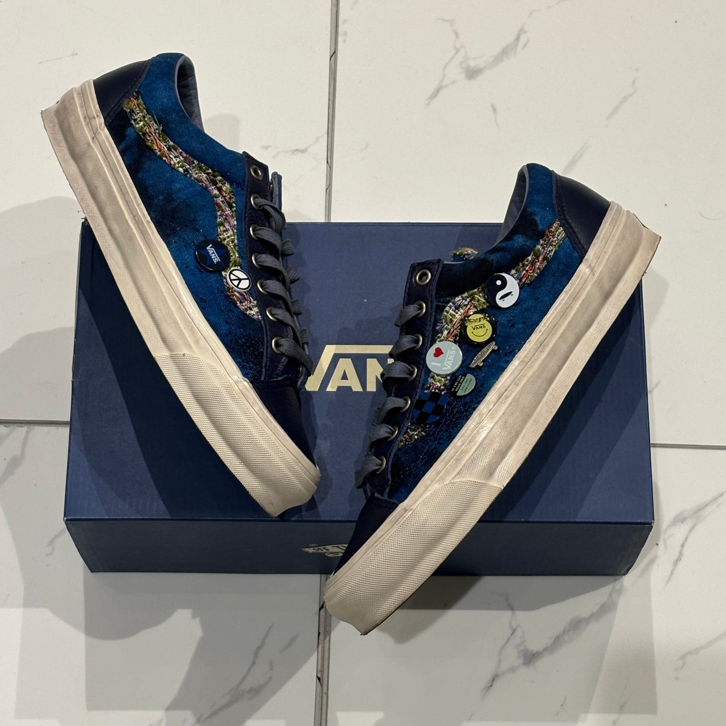 Vans Blue souvenir Used With Box