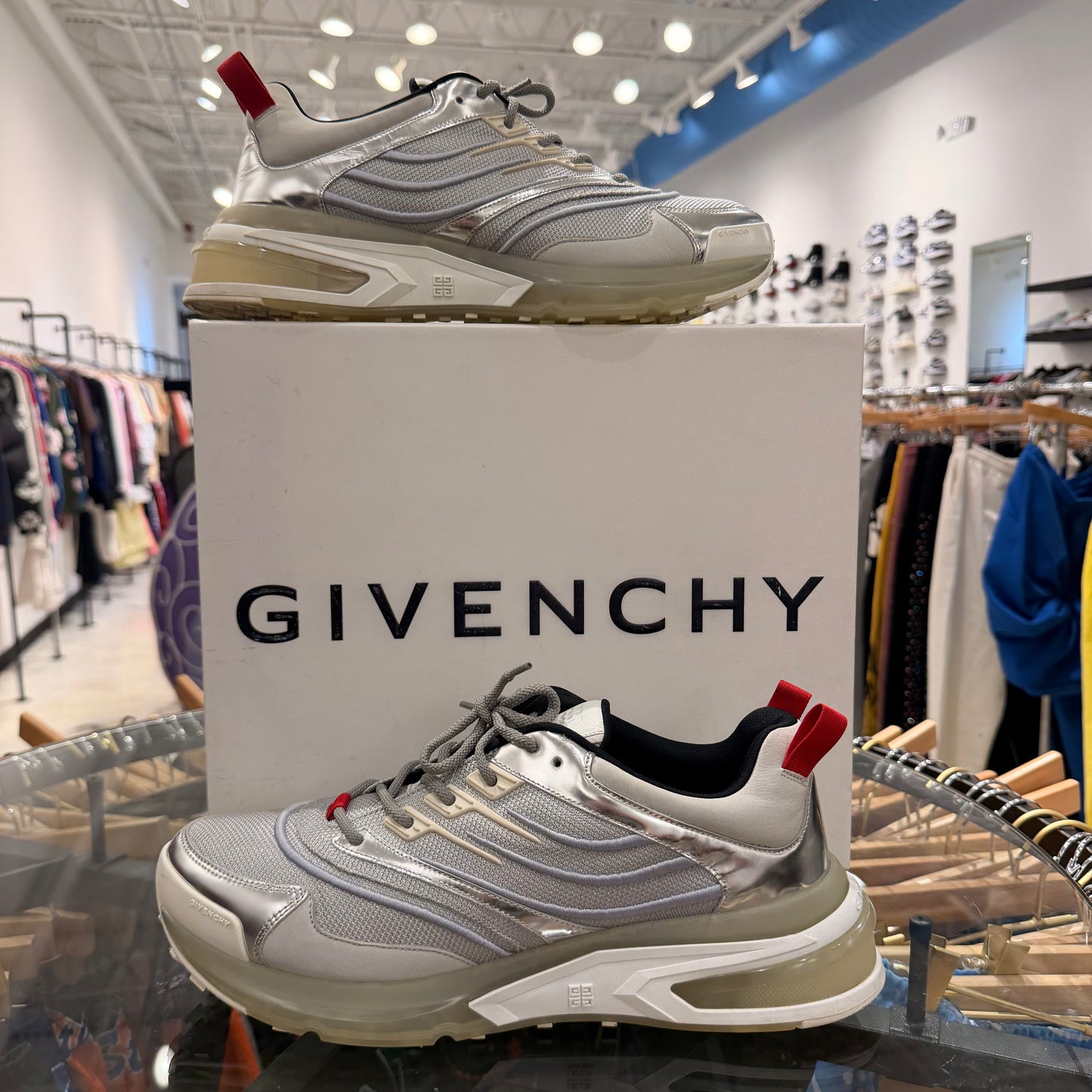 Givenchy Giv 1 "Silver" sneakers worn once