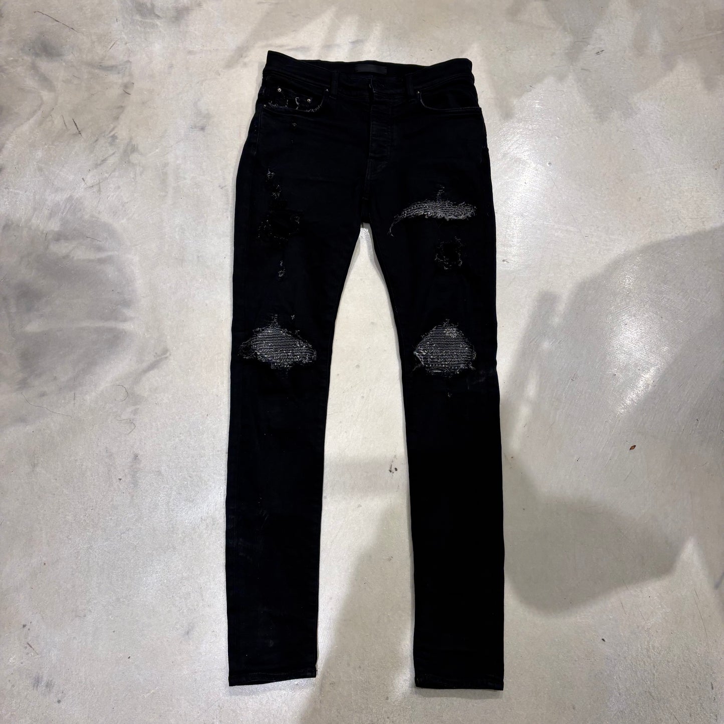 AMIRI Black MX1 Bandana Jeans Pre-Owned