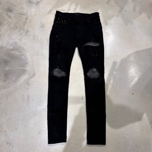 AMIRI Black MX1 Bandana Jeans Pre-Owned
