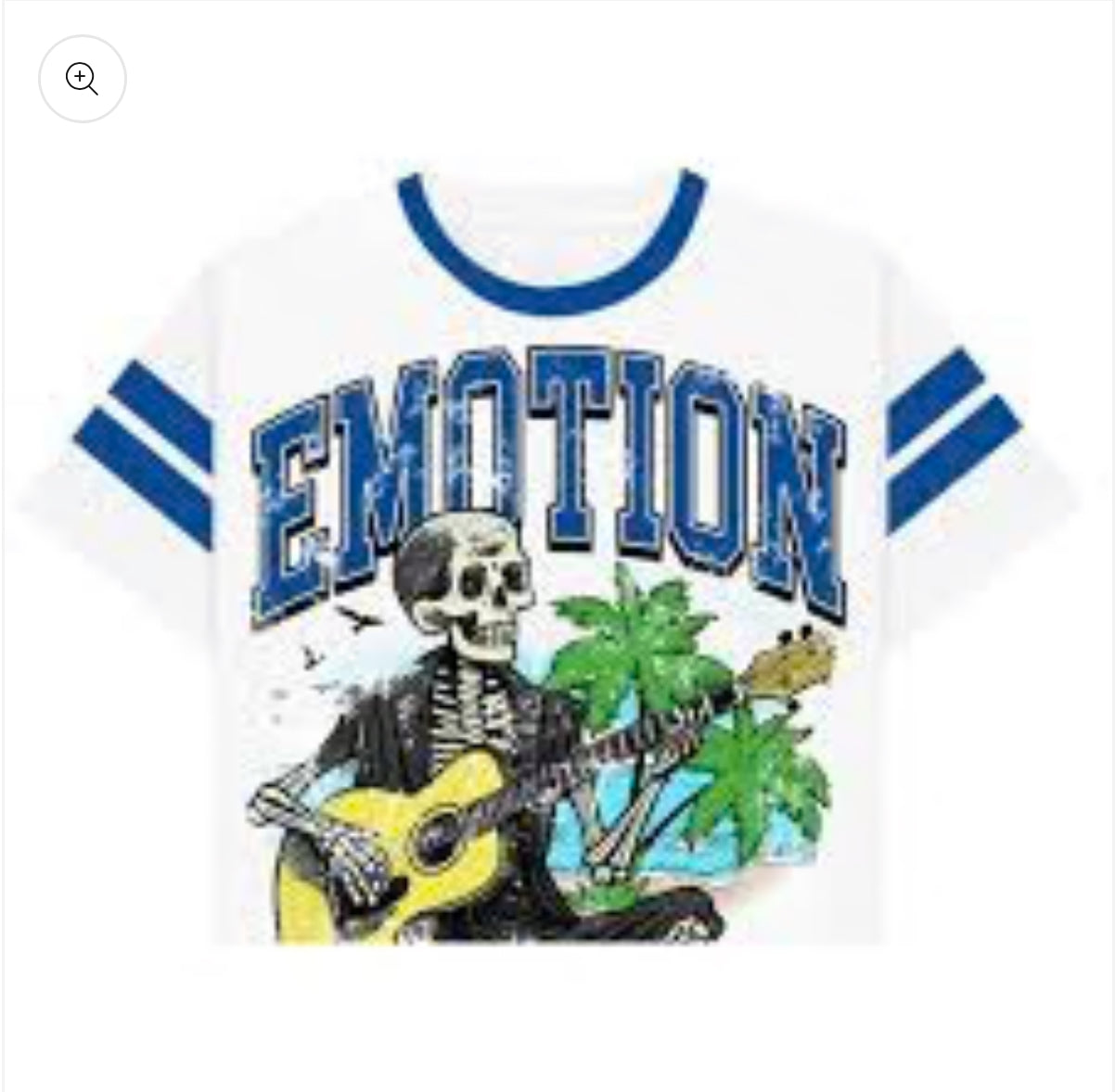 Mixed Emotion #8 cropped Beach Tee