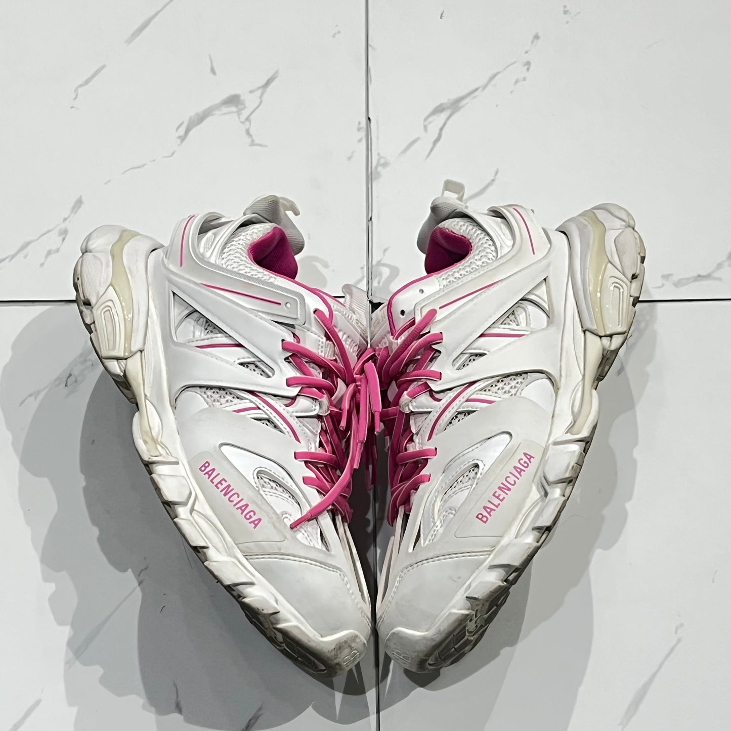 Balenciaga Tracks Pink/White USED NO BOX