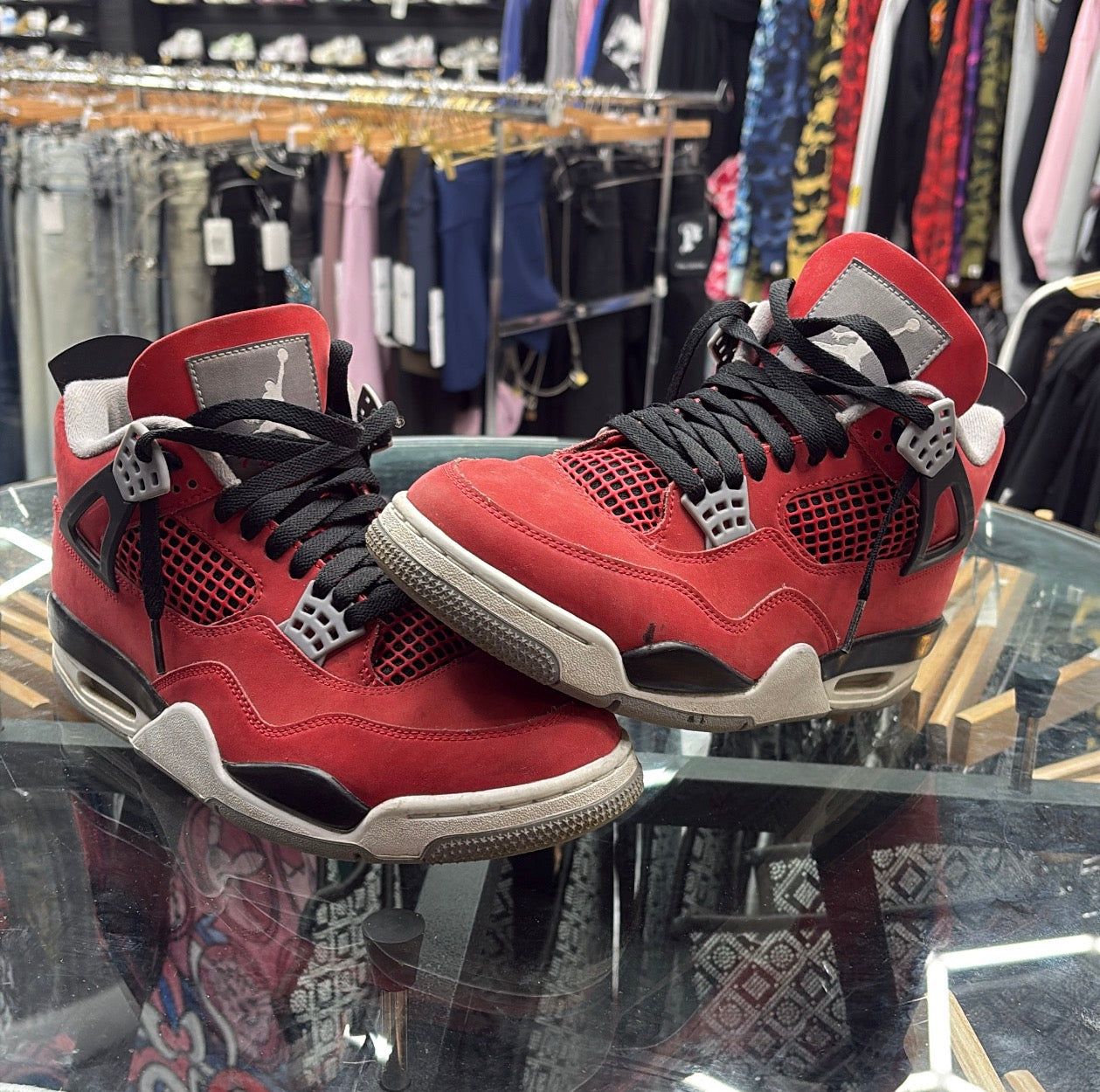 Used Jordan 4 Red Toros No box