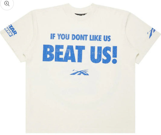 Hellstar Beat White Blue Tee