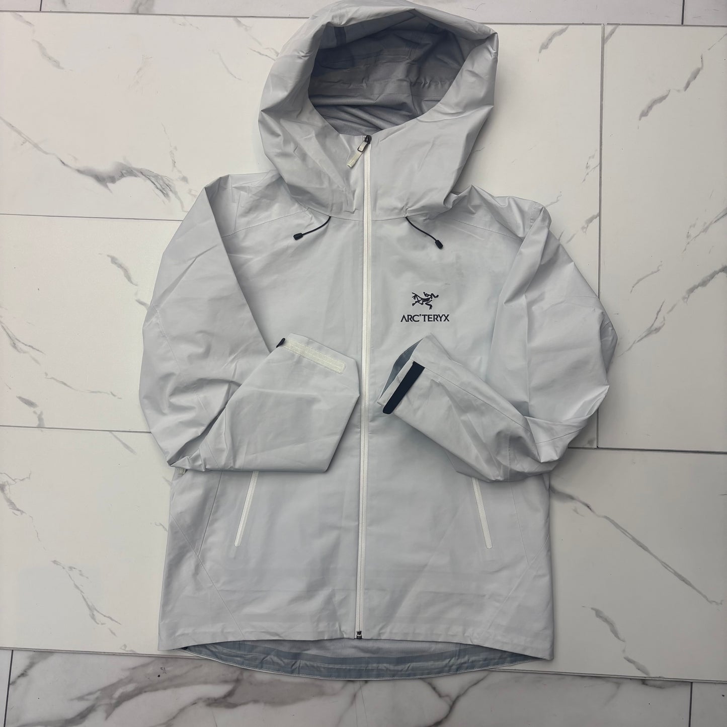 Arcteryx Gray hooded windbreaker PRE-OWNED