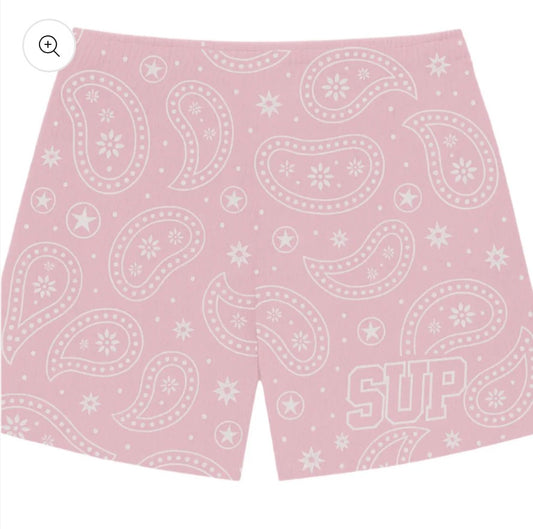 Sup Pink Paisley Shorts
