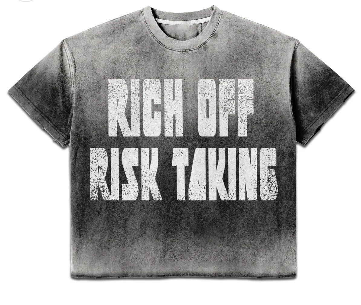 Prestige "Rich Off Risk Taking" Black Tee