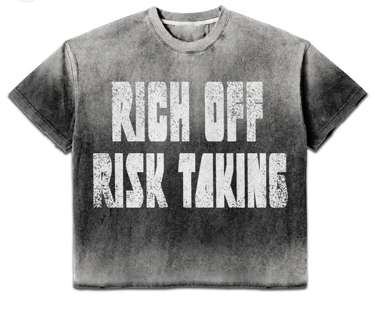 Prestige "Rich Off Risk Taking" Black Tee