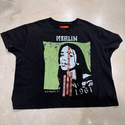 Merlin Black Green Tee