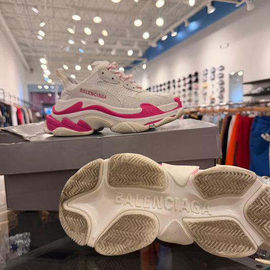 Balenciaga Triple S Fluo Pink White Used (W Box)