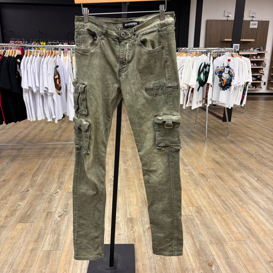 Serenede Green Cargo Jeans