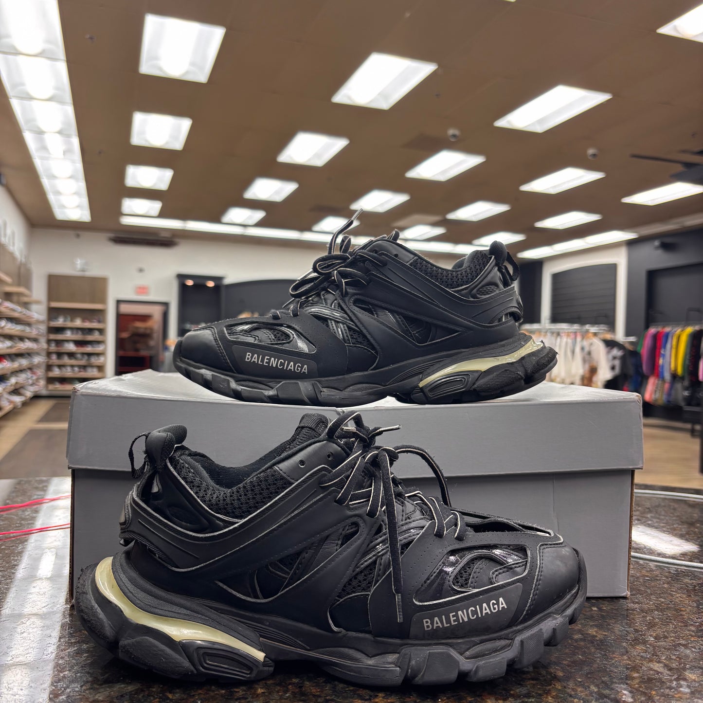 Balenciaga track led black used
