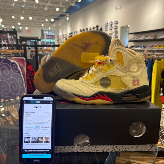 Jordan 5 Off-White USED W BOX
