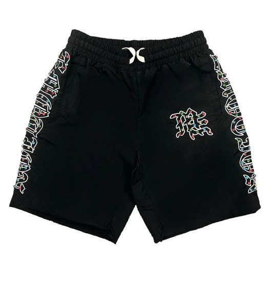 Mixed emotions #2 rhinestone black shorts