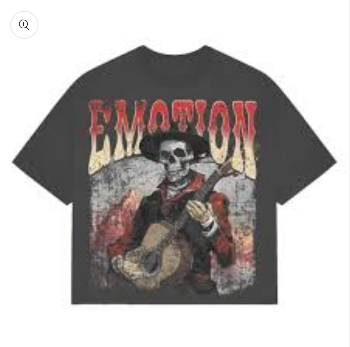 Mixed Emotion #25 Grey Skeleton Guitar Tee