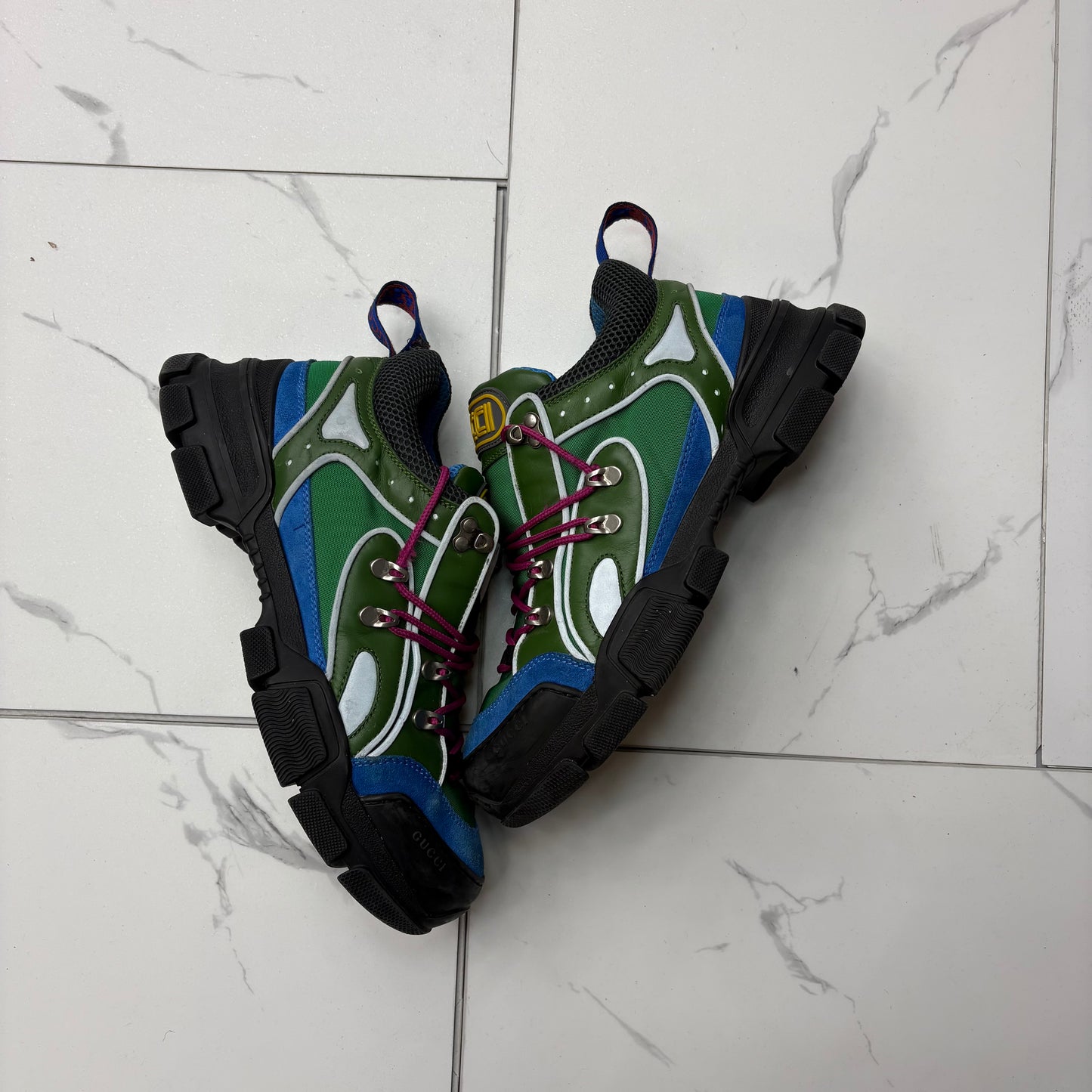 Gucci Flashtrek “Green blue” USED NO BOX